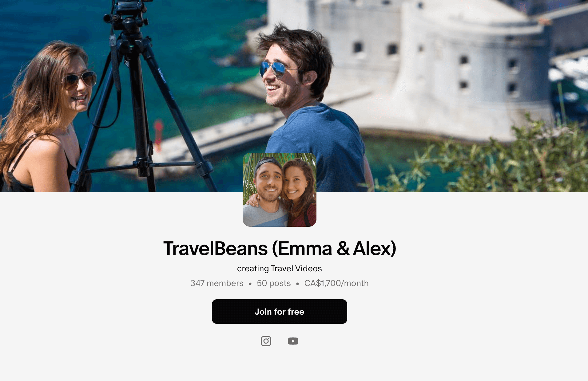 The Patreon page for TravelBeans The Patreon page for TravelBeans