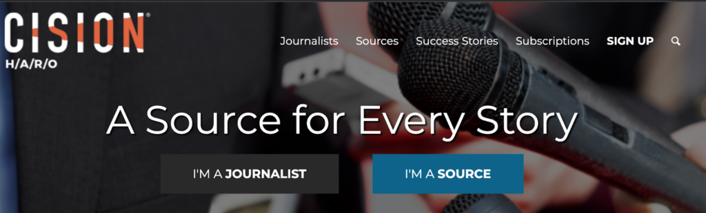 The helpareporterout.com main page HARO is a helpareporterout