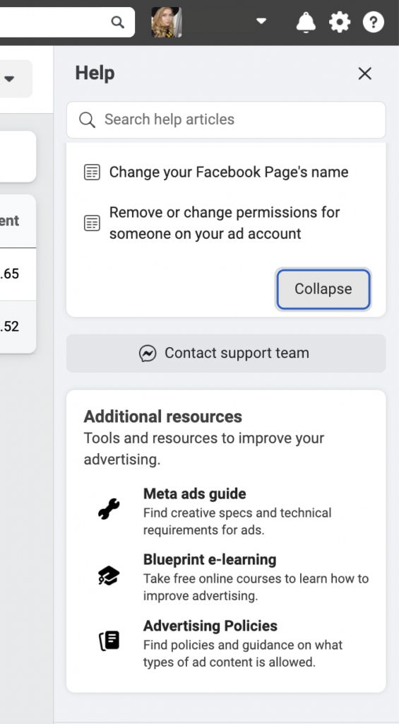 A screenshot of the Facebook interface highlighting a