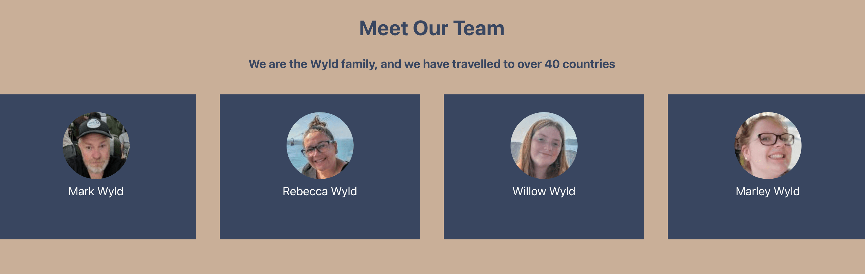 Wyld Family Travel team Wyld Family Travel team